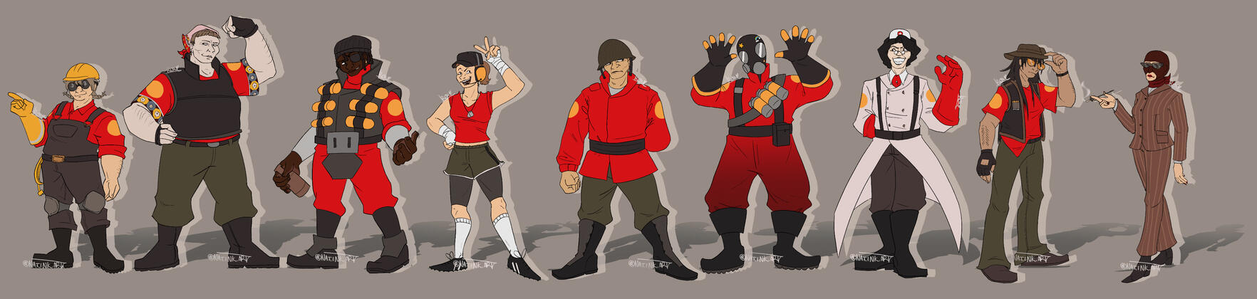 Fortress Substitution Team lineup - fem fortress designs