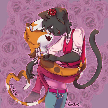 Happy Vallentine! - VDay collab by 666_soulitary on ig